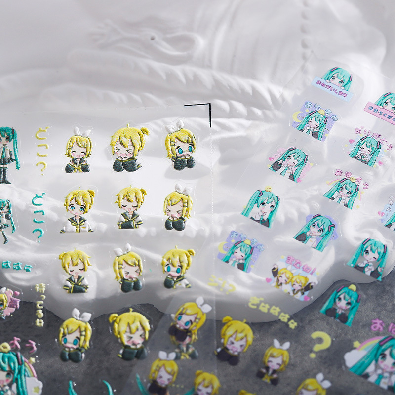 1PCS Hatsune Miku Cartoon Nail - Anime Merchandise Nepal ulasan dan harga