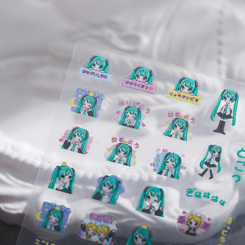 1PCS Hatsune Miku Cartoon Nail - Anime Merchandise Nepal ulasan dan harga