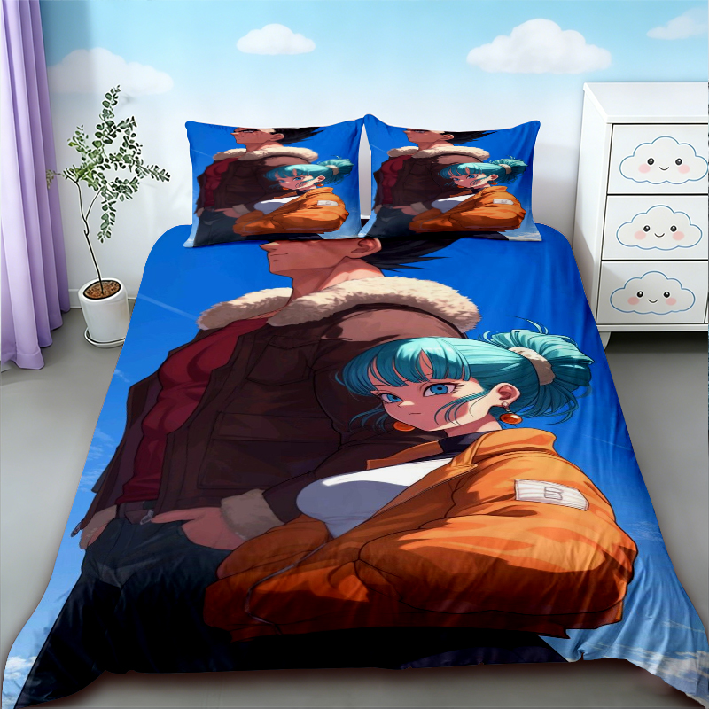 Duvet Cover Dragon Ball Beddin - Anime Merchandise Demon Slayer ulasan dan harga